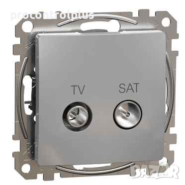 Продавам TV+SAT Розетка крайна 4dB Алуминий SCHNEIDER ELECTRIC Sedna Design, снимка 1