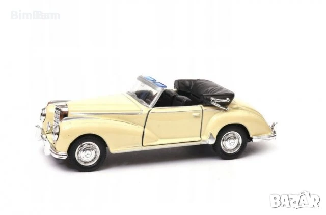 Метална ретро количка 1955 Mercedes Benz 300S / WELLY OLD TIMER, снимка 1
