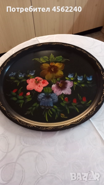 Ръчно рисуван поднос, снимка 1