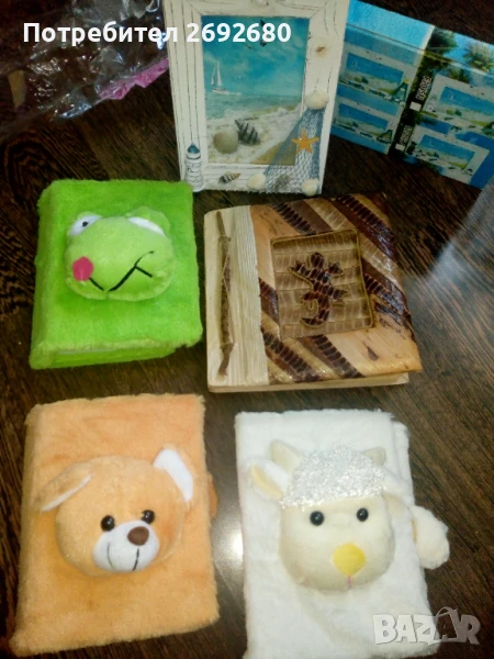 Нови албуми за снимки с плюшени корици, ръчна изработка, рамка за снимка 10/15см., снимка 1