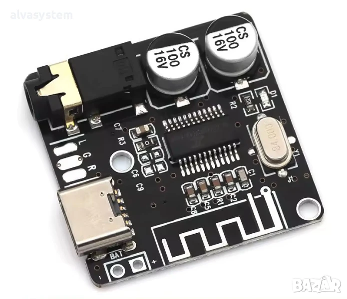 BT5.0 Аудио MP3 5.0 Bluetooth платка VHM-314 USB-C, 3.7 - 5V, снимка 1