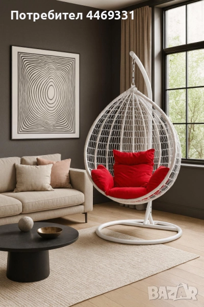Градинска висяща люлка тип гнездо,яйце–Промоция!, снимка 1