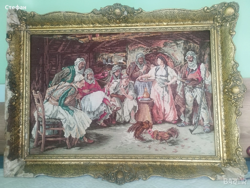 Стар голям гоблен., снимка 1