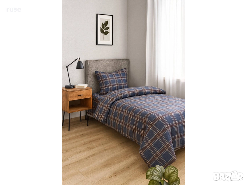 НОВО! Спално бельо от фин бархет 150x200см и калъфка 50х70см, снимка 1