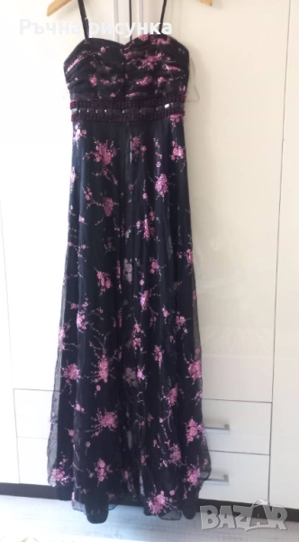 Елегантна празнична рокля ,размер С-М,50лв, снимка 1