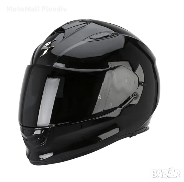 Каска SCORPION ЕХO-510 AIR SOLID Black Gloss, снимка 1