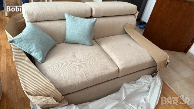 Продавам чисто нов неупотребяван ъглов диван за хол, снимка 1