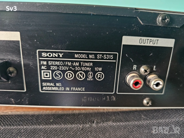 Sony ST-S315 - Стерео Тунер, снимка 7 - Други - 53982433