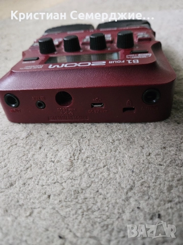 Процесор/мултиефект за бас китара Zoom B1 four, снимка 5 - Китари - 52949828