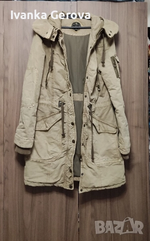 Юношеско зимно яке,с качулка,лицев плат 100%памук