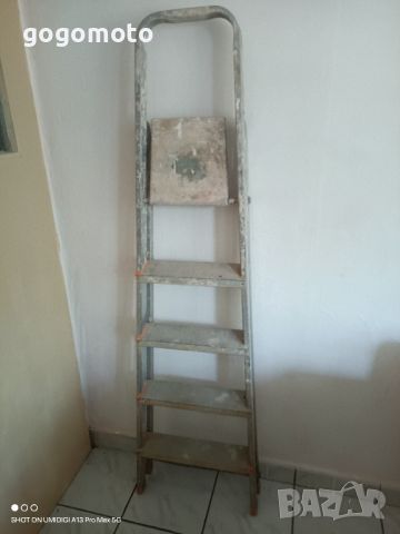 Стълба 5 стъпала, Употребявана алуминиева бояджийска стълба, ултра лека , снимка 4 - Други инструменти - 46415129