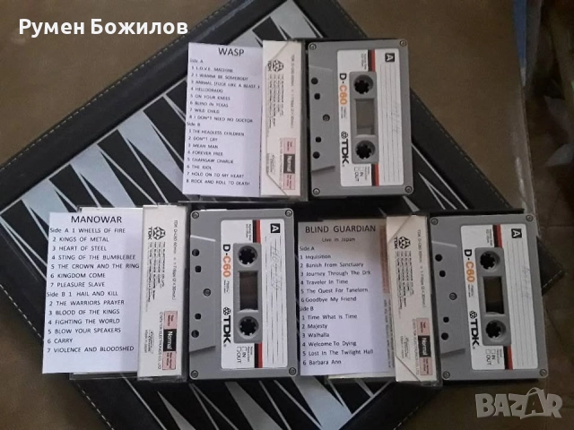 10 много добри и запазени касети TDK D-C60 с ХАРД РОК, снимка 6 - Аудио касети - 52450924