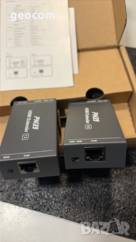 PWAY HDMI-HDMI Extender (Cat 5/6a,40/50m,FHD,Комплект), снимка 4 - Кабели и адаптери - 53607346