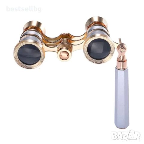 Луксозен театрален бинокъл 3X25 с дръжка за театър опера концерт балет подарък 3X увеличение, снимка 4 - Други ценни предмети - 50876133