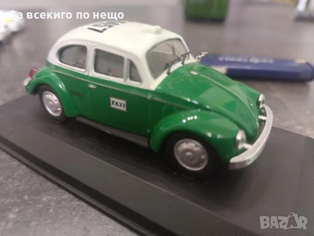 Макет на такси от 1985г. в Мексико VW Beetle (костенурка), снимка 2 - Колекции - 46901171