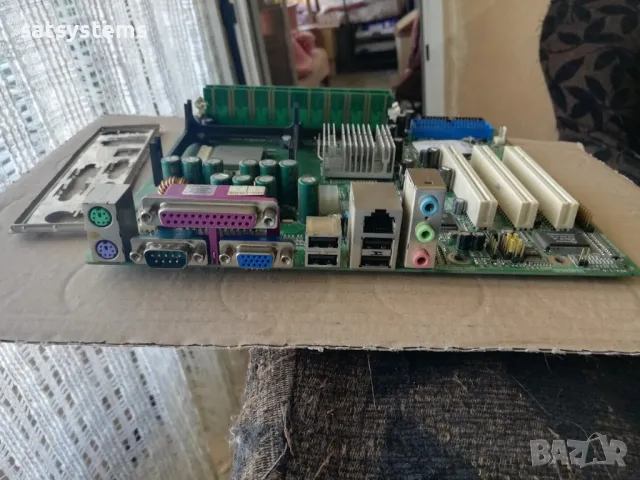 Дънна платка EPoX EP-4GVMI Socket 478 CPU+FAN+RAM, снимка 1 - Дънни платки - 46875434