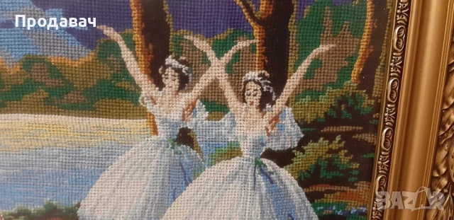Гоблен "Лебедово езеро", снимка 4 - Гоблени - 52117037