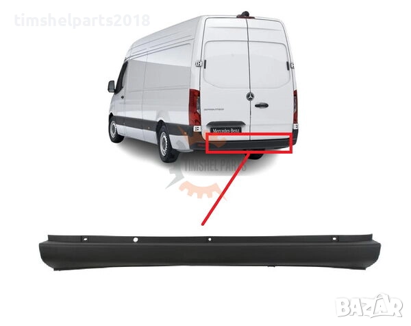 Задна Броня за Mercedes Sprinter 907 след 2018 год.