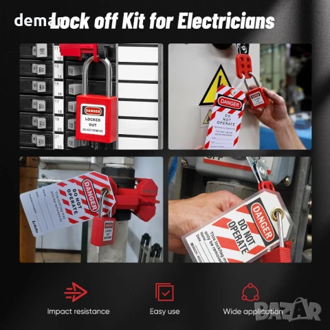 Универсален комплект за електротехници и поддръжка от 43 части с чанта, снимка 2 - Други стоки за дома - 51404420