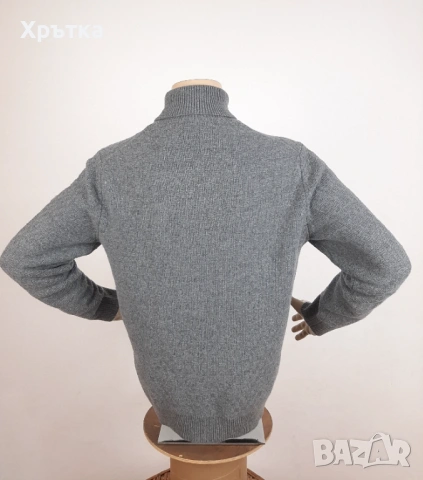 Hackett London - Oригинален мъжки поло пуловер размер L, снимка 4 - Пуловери - 53638576