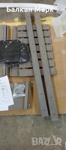 Дървена вертикална леха (саксия)Butenkist „Freyja“ — 76 × 43 × 120 см, Warm Grey, снимка 5 - Саксии и кашпи - 52611197