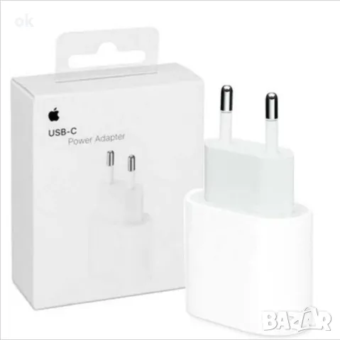 Оригинално зарядно за iPhone 20W usb-c ново, снимка 1 - Оригинални зарядни - 48506260