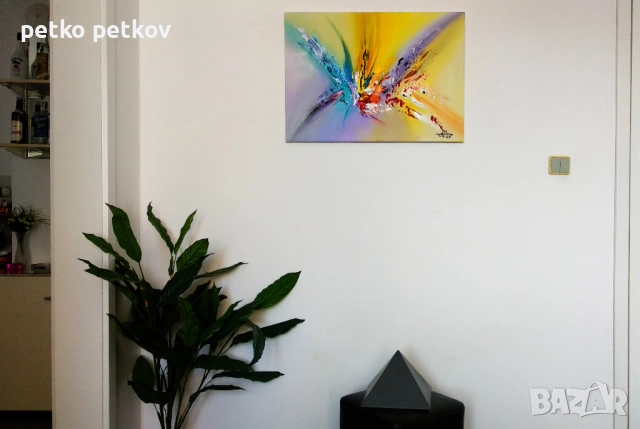 Абстрактна картина F62, снимка 2 - Картини - 51463638