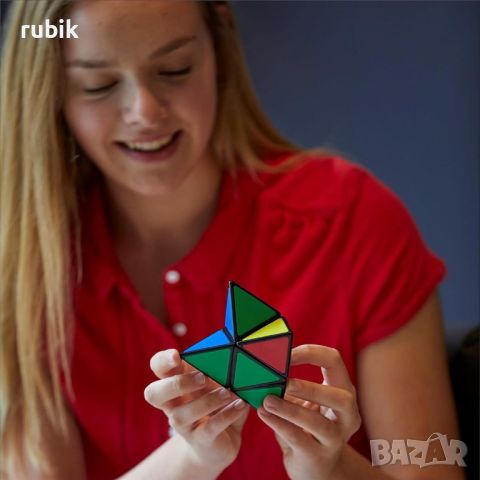 Оригинален магически пъзел Rubik's Pyramid 2x2x2 - С цветни пластини, снимка 8 - Игри и пъзели - 45822882