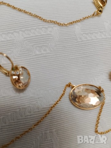 Сваровски колие и обеци Swarovski, снимка 7 - Колиета, медальони, синджири - 47995418