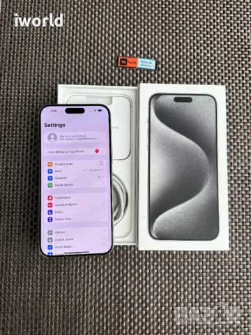 36МЕС ГАРАНЦИЯ❗️ 1TB ❗️ iPhone 15 PRO MAX ❗️Лизинг от 88лв/м ❗️- WHITE TITANIUM - бял, снимка 5 - Apple iPhone - 47408309