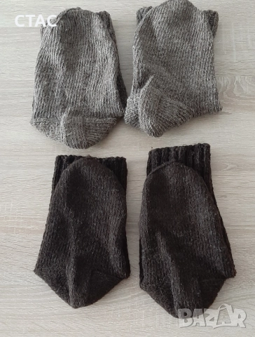 Нови,ръчно плетени терлици и чорапи, 100%вълна,за25лв, снимка 4 - Дамски чорапи - 49321921