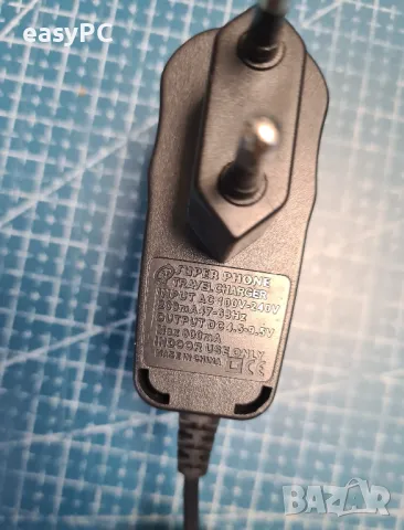 Оригинален захранващ адаптер SUPER PHONE 4.5-9.5V 0.8A , снимка 3 - Резервни части за телефони - 50288108