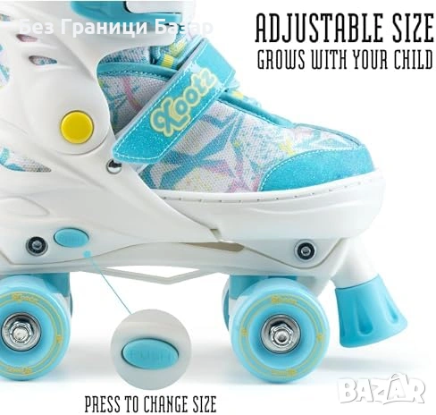 Нови Регулируеми детски ролери Quad с 608Z лагери 60 кг 5+ кънки деца, снимка 3 - Други - 53644516