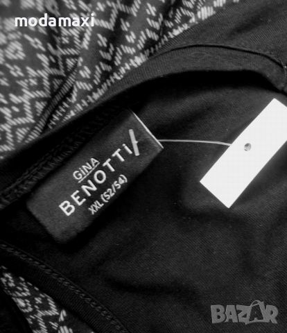 4XL Нова блуза Gina Benotti в черно и бяло, снимка 6 - Туники - 46419360
