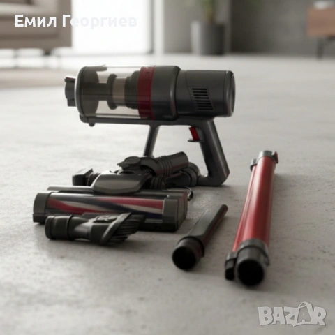 Безжична ръчна прахосмукачка тип „стик“ – V Group KB-703B, снимка 11 - Прахосмукачки - 53356278