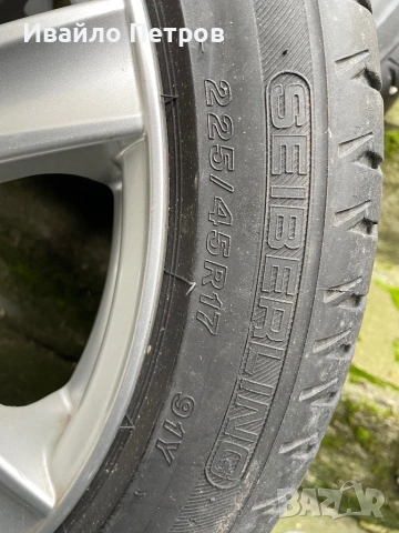 Джанти 17' 5x112 с подарък летни гуми, снимка 4 - Гуми и джанти - 53652508