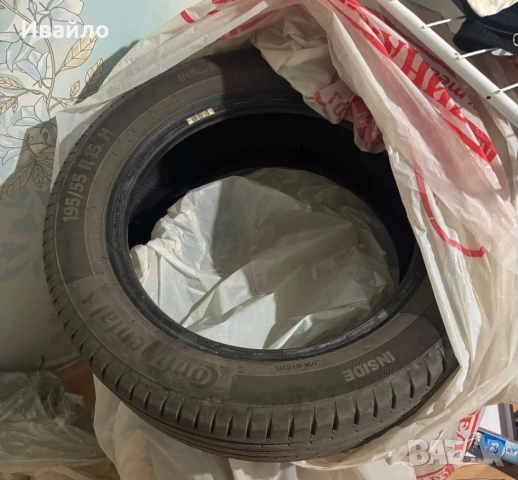 Продавам 4 броя Летни Гуми 195.55.15 на 1 сезон дот 2024 Контентал , снимка 4 - Гуми и джанти - 54211117