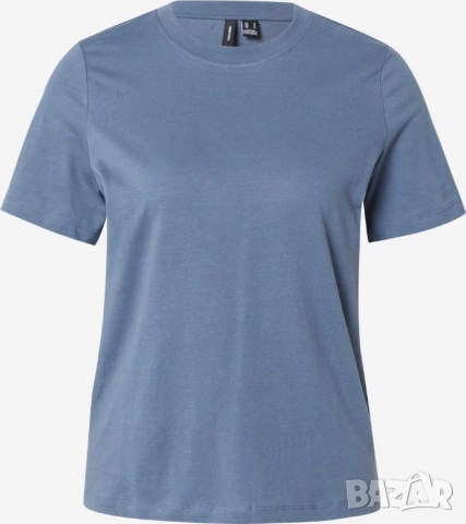 Дамска тениска Vero Moda, 100% био памук, Пепеляво синьо, XL