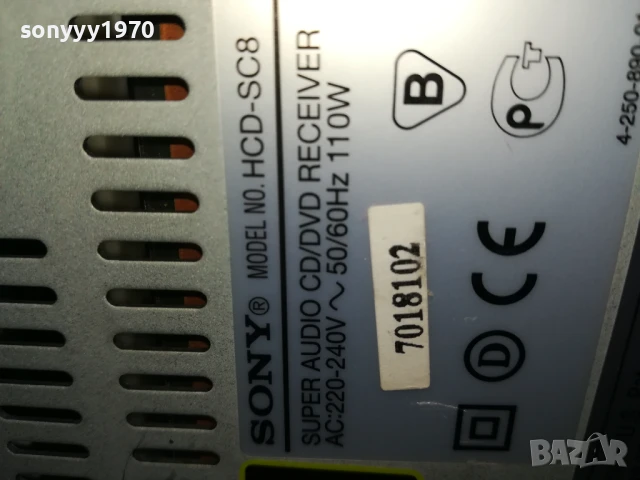 SONY DVD CD RECEIVER 1206251858, снимка 18 - Ресийвъри, усилватели, смесителни пултове - 50646133
