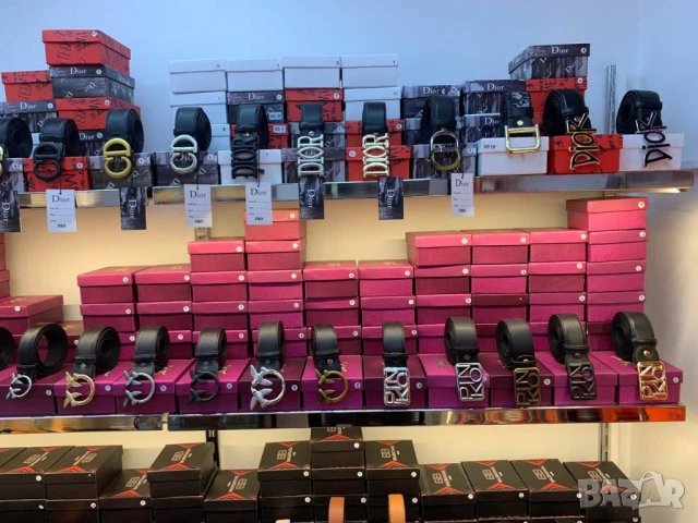 колани от естествена кожа в кутия louis vuitton gucci fendi 