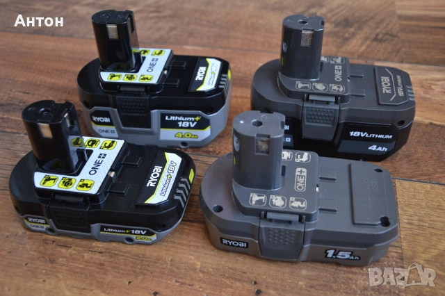 Нови оригинални батерии Ryobi 18V