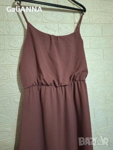 СТРАХОТНА ДЪЛГА РОКЛЯ ЕФЕКТЕН ЦВЯТ XL-2XL, снимка 5 - Рокли - 51476748