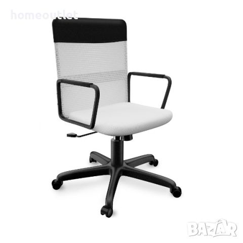 Офис стол HL HL08WT CHAIR-WHITE, снимка 1 - Столове - 46670737