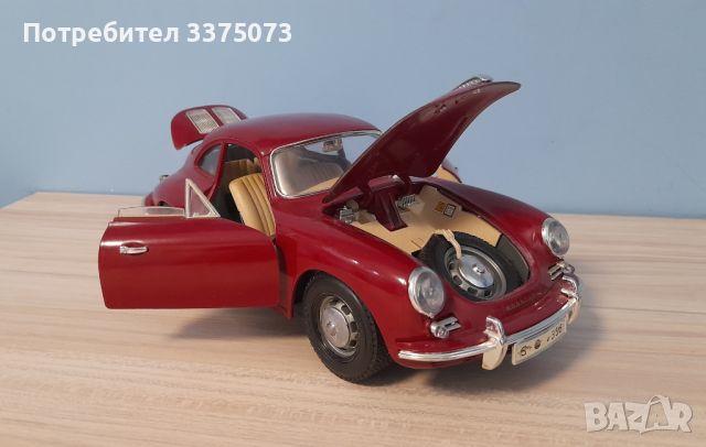  Porsche 356 B 1:18  Burago , снимка 5 - Колекции - 46263619