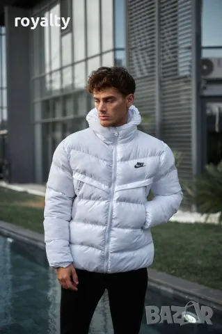 Nike бяло късо зимно мъжко яке 