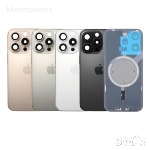 Капак батерия / Задно стъкло Оборудван с лентов кабел безконтактно зареждане за iPhone 15 Pro Max 6.