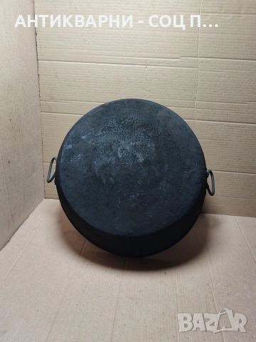 Соц Стара Ръчно Кована Медна Тава За Лютеница 20лт. Тегло 2кг. НОМЕР 101., снимка 7 - Антикварни и старинни предмети - 54010354