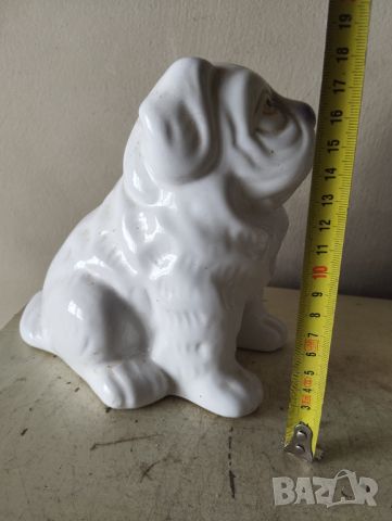 Порцеланова статуетка куче, снимка 3 - Статуетки - 45694184