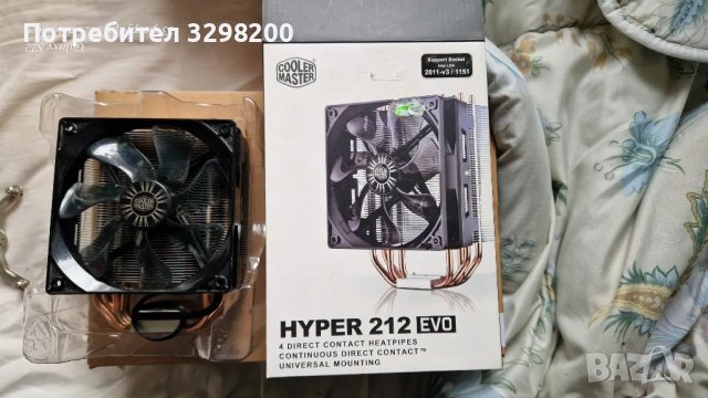 Охлажда процесор Cooler Master Hyper 212 EVO 120x80x159mm (RR-212E-16PK-R1), снимка 1