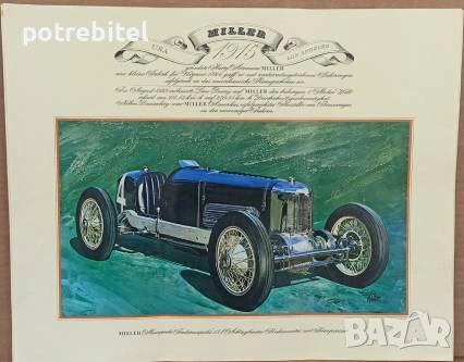 10  постер плаката на ретро коли от 60те г на ХХ век, снимка 5 - Декорация за дома - 53637239